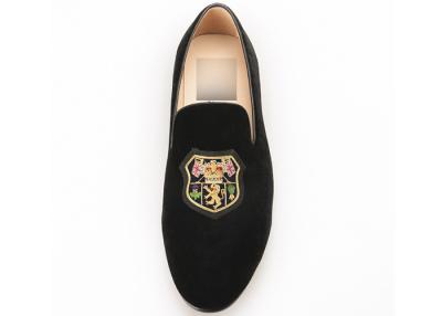 China Skull Style Slip On Velvet Loafers, Luxe Mensen Leer Loafers Schoenen Te koop