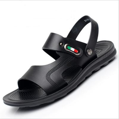 Chine Sandals en cuir faits à la main pour hommes OEM / ODM Sandals en cuir brun plat à vendre