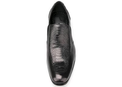 China Durable Men Formal Dress Shoes Spring / Autumn Comfortable Mens Black Slip On Shoes for sale