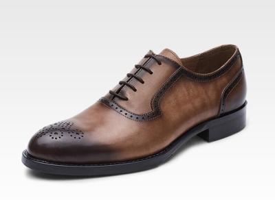 China Clásico de PU hombres zapatos de vestir formal estilo Oxford zapatos hechos a mano a medida para el negocio en venta