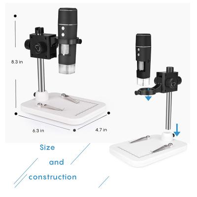 China PC IOS Android smartphone 2.0M pixel 1000X electron microscope wireless wifi digital 1/4 microscope for sale