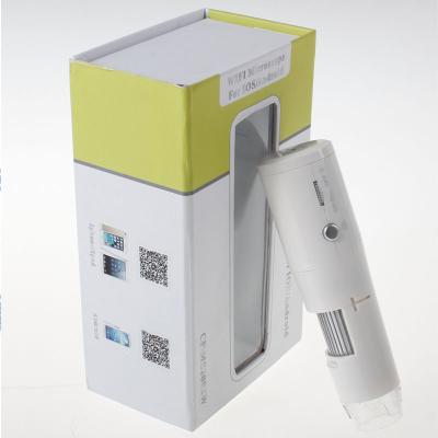 China Handheld skin wrinkle analysis wifi camera working on IOS and Android 5X-1000X wireless wifi electronic digital microscope for sale