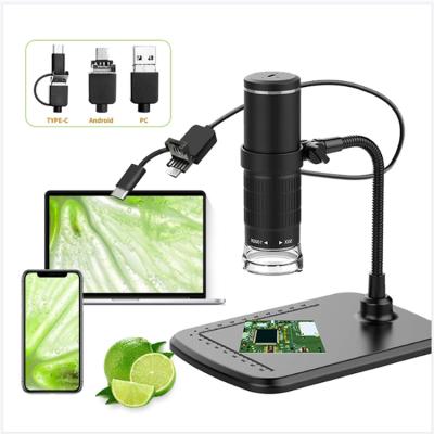 China 3 in 1 Lab Research Student HD 1080P Electron Microscope 1000X USB Biological Digital Microscope Measurement for sale