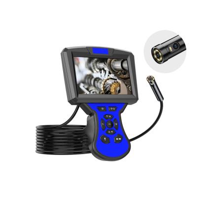 China PAN-TILT 8mm Dual Borescope 5inch Portable HD Camera Light Source 5m Borescope Endoscope Instrument for sale