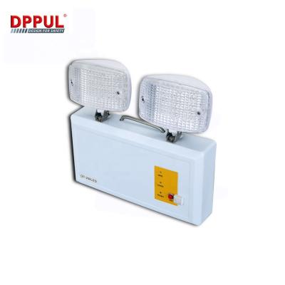 China LED and Led Twin Emergency Spot Light IP 20 Wall Mounted Double Heads Bright Emergency Lighting Factory Sale Prices High for sale