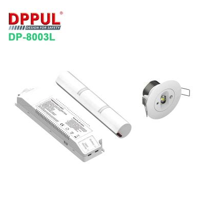 China Emergency lighting building system split replaceable LED lens SMD 3W led emergency enclosed plastic downlight for sale