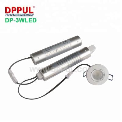 China Battery Operated Recessed Led Emergency Lighting Dppul 3W Emergency Downlight for sale