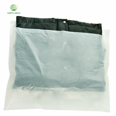 China Custom Biodegradable and Compostable Transparent Self Seals Free 100% BIODEGRADABLE Plastic Frosted Garment Bags for sale