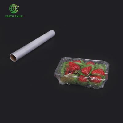 China Food Grade Moisture Proof Transparent Eco-friendly Cornstarch Storage Food PLA Biodegradable Supplier For Cling Film for sale