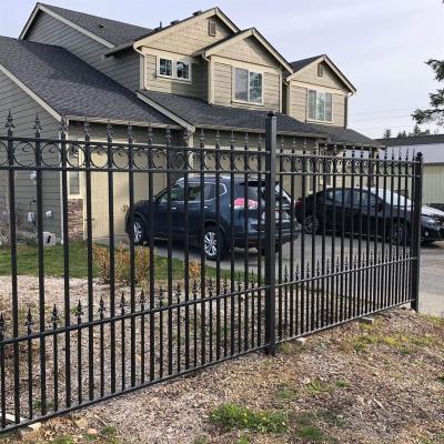 China Easily Assembled Ornamental Stainless Steel Yard Fence Galvanized Iron Fences Decorative Fence for sale