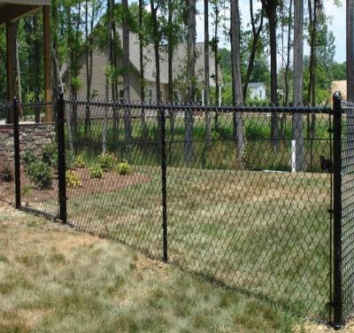 China 6 Foot 9 Gauge Chain Link Fence Easily Assembled High Quality Galvanized Coated Chain Link Wire Mesh And PVC Fencing for sale