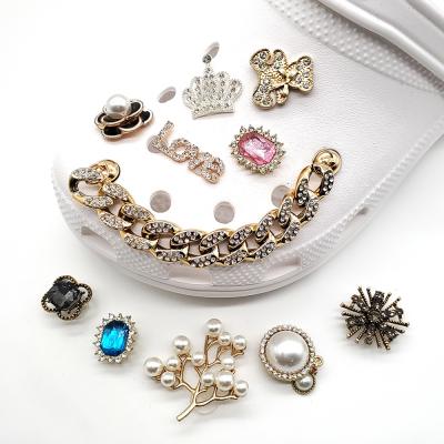 China New Handmade Jewelry Diamond Hole Shoe Decoration Crystal Buckle DIY Shoes Accessory Buckle for sale