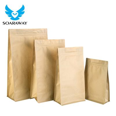 China Barrier OEM Customized Kraft Paper Treat Bags 2KG Dog Food Paper Packaging Bag for sale