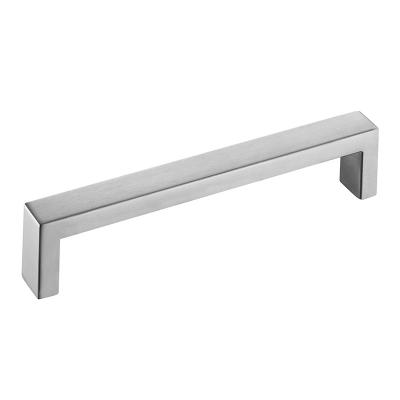 China Modern Design Square Classic Traditional Solid Stainless Steel Furniture Cabinet Pull Handles With Electroplating for sale