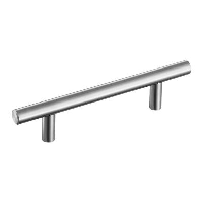 China Traditional Hole Centers Stainless Steel Cabinet Pulls T Bar Modern Euro Style Rugged Brushed Kitchen Cupboard Pull Handles for sale