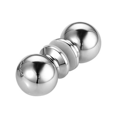 China Modern European Interior Stainless Steel Door Handle Bedroom Bathroom Security Door Ball Shaped Handles for sale