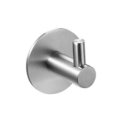 China Sustainable Probable Coat Jacket Hooks Stainless Steel Metal Clothes Hooks Wall Mounted Hat Clasp With Screw for sale