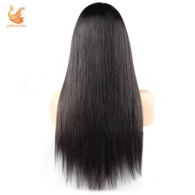 China Best Shedding Thick Soft Soft Barely Selling 100% Virgin Brazilian Remy Hair Straight Lace Front Human Hair Wigs for sale