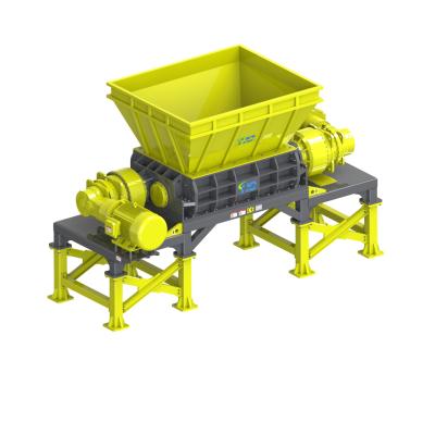 China Hotels High Efficiency Heavy Duty Double Shaft Shredder Suitable For Scrap Metal Recycling for sale