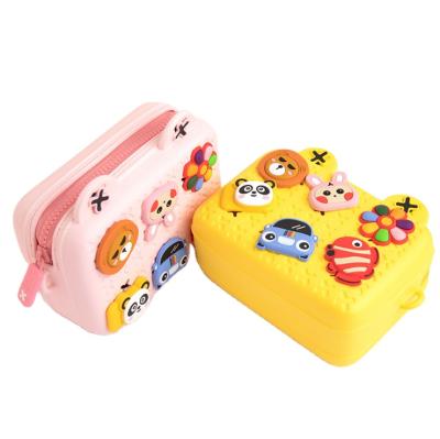 China Fabric Fleece Children's Bag With Stickers Cute Mini Crossbody Shoulder Bag Casual Shoulder Bag Handbags for sale