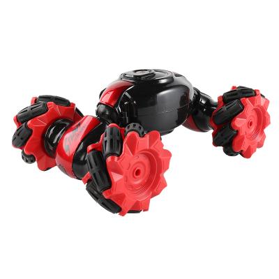 China Deformable 2.4G Hand Gesture Feeling Remote Control RC Stunt Car Double Side Twisting Stunt Toy Car for sale