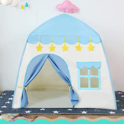 China Polyester Princess Castle Patchwork Color Play Tent Kids Play Tent Playhouse House Indoor Bedroom Kids Play Teepee for sale