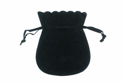 China Durable Black Velvet Drawstring Bag Environmental - Friendly for sale