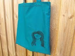 China Promotional Blue Embroidered Tote Bags Canvas For Grocery , Reusable for sale