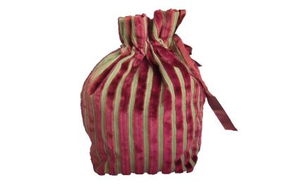 China Plaid Jewelry Drawstring Packaing Bag Customized With High Quality Velvet for sale