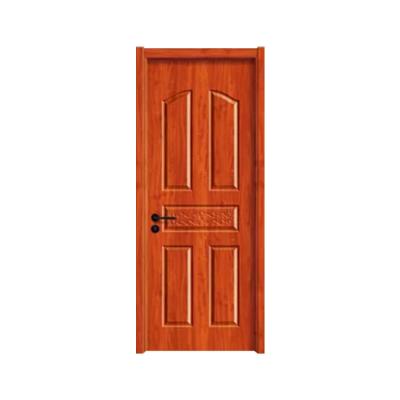 China Modern melamine wood painted door reduce noise style bedroom living room security room door red single door for sale