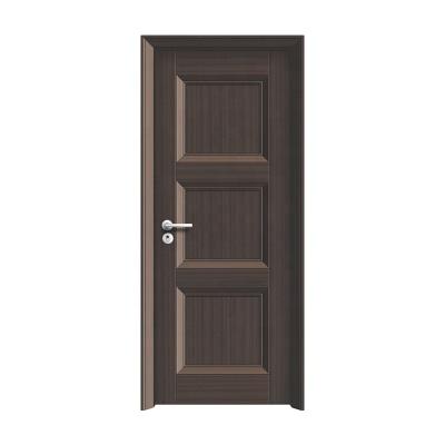 China Sound Insulation PVC Front Door House Bathroom Entry Interior Wooden Door for sale