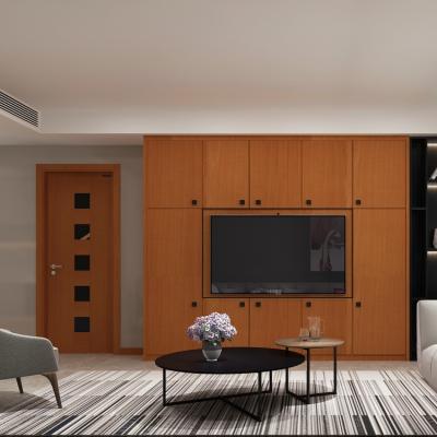 China Factory Direct Modern American Interior Doors With Frames Flush Door Design Wooden Manufacturing for sale