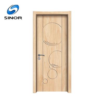 China Modern Personal Design Oak Wood Hand Carved Wood Doors Solid Custom Crafted Design Catalog Doors for sale