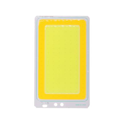 China Car Lighting 120x72mm Bicolor COB 12V LED Panel Light With Two Colors 10W 20W Warm Cool White Lamp Dimmable For Car Exterior Lighting for sale