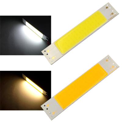 China AlGaInP 100x20mm 9V 5W COB LED Strip 10cm LED Light Bar Chip On Board For Indoor Wall Lamps Bedroom Lighting Warm Cool White 6500K 3000K for sale