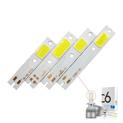 China LED Chip For Car Headlight C6 Car LED Bulb H1 H3 H7 H4 9005 9006 9012 H8 H11 COB LED Chip For Auto Headlight Kit Accessories Cold White 6500K for sale