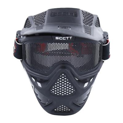 China Full Face Stainless Steel Mesh Tactical Steel Wire Mesh Face Mask Airsoft Masks BB Game for sale