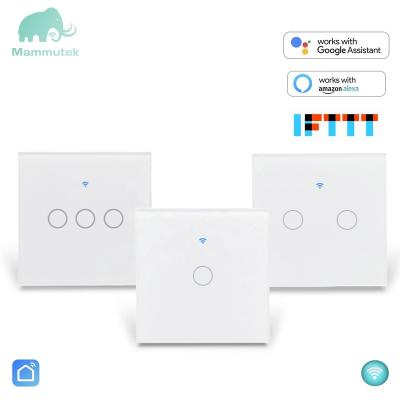 China Smart Home System Customized Wholesale Smart European Home Automation Systems Wifi Switch UK EU With Alexa Google Home for sale