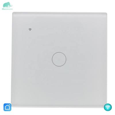 China EU 2020 Smart Home System 1 Strip wifi smart switch hot selling smart light switch home light touch panel smart lamp switch with Alexa control for sale