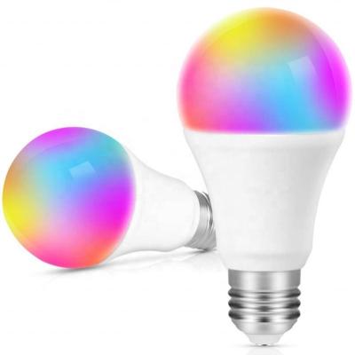 China Residential E26 E27 B22 Light Bulbs 9W 800LM Smart WiFi RGB Color Changing LED Light Bulb Alexa Google Smart Home for sale