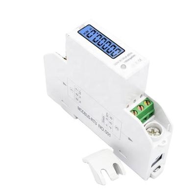 China LCD Display Small volume Single phase electronic Energy Meter 230V 5(100)A Digital Energy Meter for sale