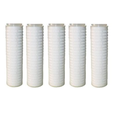 China Factory PP Pleated Filter Cartridge 0.6Micron / Polypropylene Membrane Cartridge Filter for sale