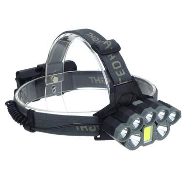 China Camping led rechargeable waterproof head light cob head light headlamp lightbar for sale