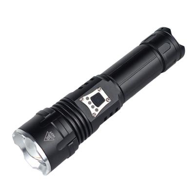 China Power display flashlights waterproof led flashlight with 3000 meter flashlight range p70.2 for sale