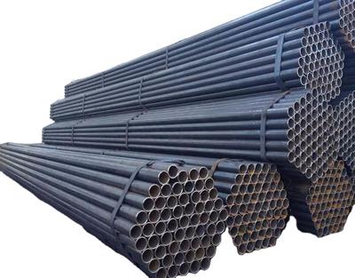 China Erw Mild Black Steel Pipe Carbon Structure Pipe Ms Standard Length Manufacturer For Building Material for sale