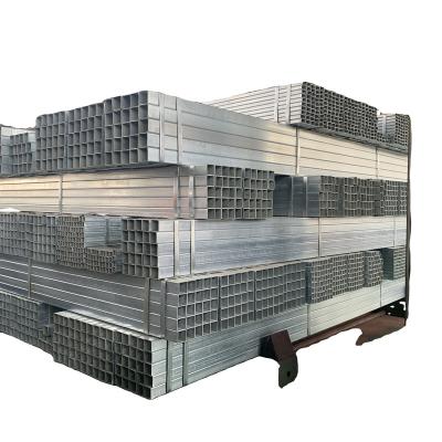 China Structural pipe pre galvanized GI tubo 18x18mm, 23x23mm, 38x38mm, 47x47mm squares and rectangular tubo galvanizado for sale