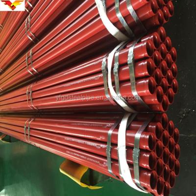 China Fire Department Fire Fighting Sprinkler Hose ASTM A795 ERW Metallic Steel Pipe For Fire Fighting Department for sale