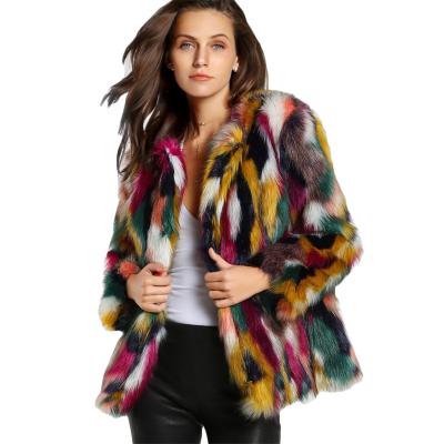 China Designer Coats Ladies Winter Reversible Hot Selling Casual Colorful Fur Coats For Fashionable Woman for sale