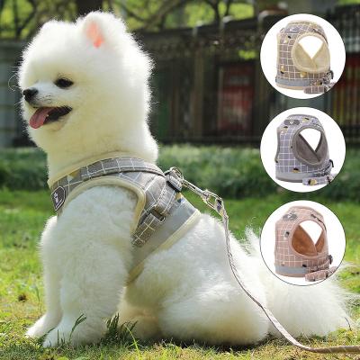 China Hot Selling Custom Design Thoughtful Mesh Breathable Dog Leash Pet Comfortable Durable Soft Cat Vest Chest Strap Harness from Amazon for sale