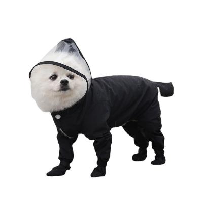 China New Wholesale Border Polyester All Stocked Overalls Dog Raincoat Cat Jacket Pet Poncho Clothing Waterproof Raincoat Included for sale